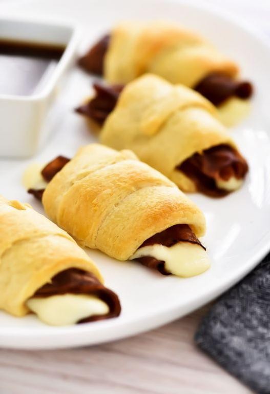 French Dip Croissant Sandwich