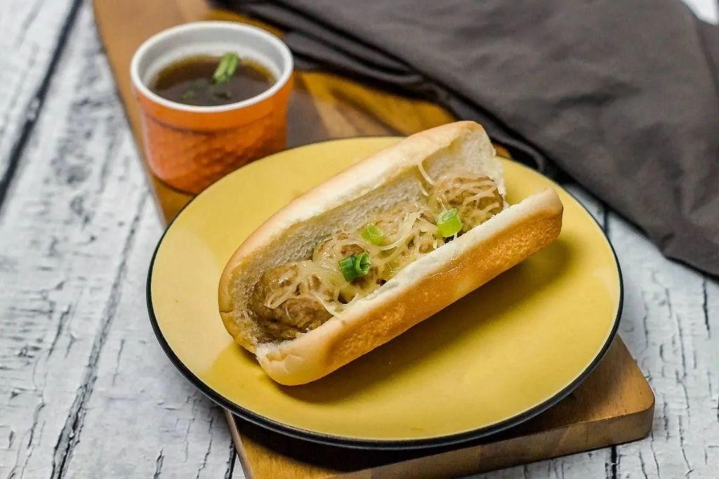 French Dip Meatball Subs