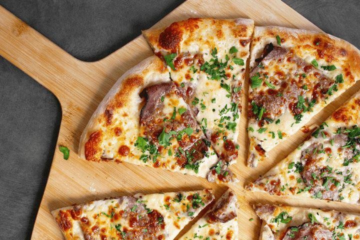 French Dip Pizza with Provolone
