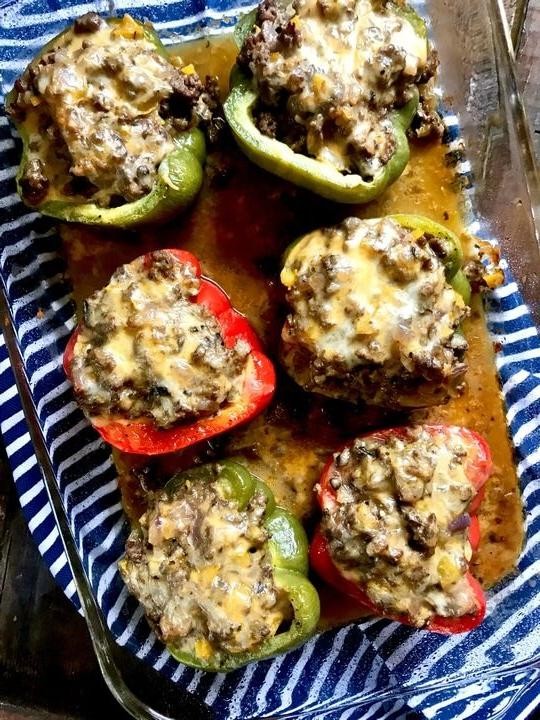 French Dip Stuffed Peppers