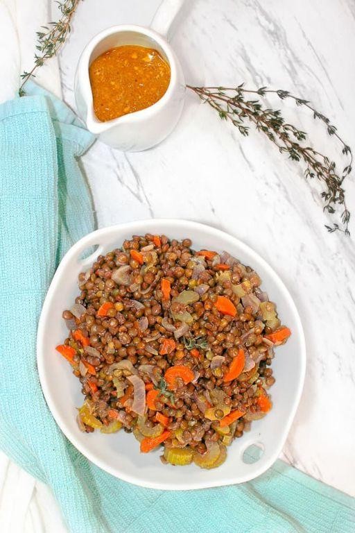 French Lentil and Dijon Mustard Vinaigrette Salad