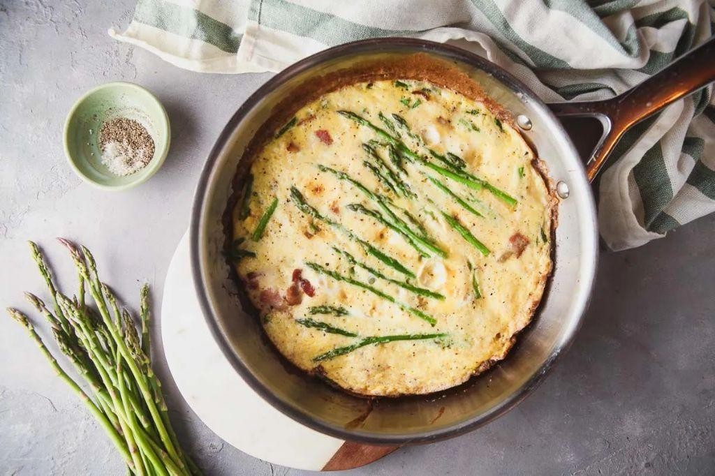 Frozen Asparagus and Bacon Frittata