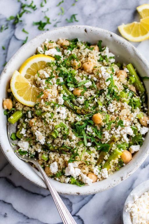 Frozen Asparagus and Quinoa Bowl