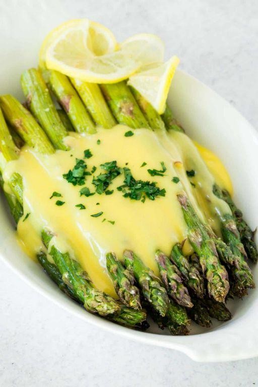 Frozen Asparagus with Hollandaise Sauce