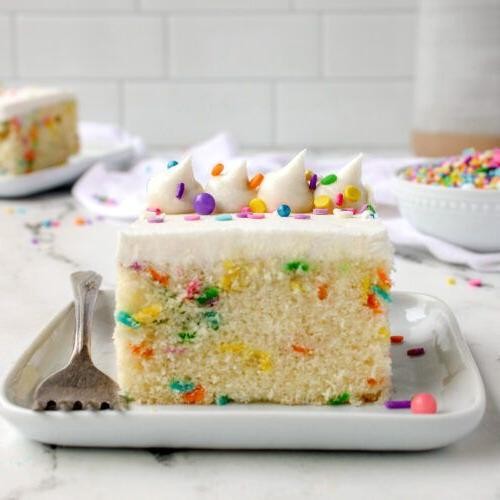 Funfetti Sheet Cake with Vanilla Buttercream