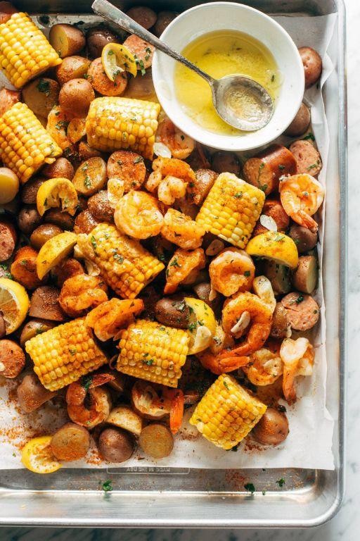 Garlic Butter Boiled Shrimp