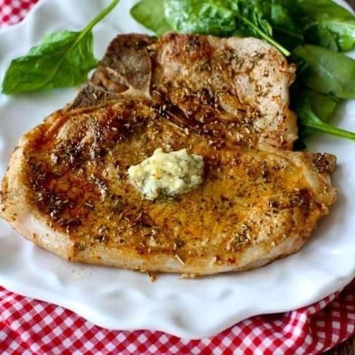 Garlic Butter Cubed Pork with Herbs