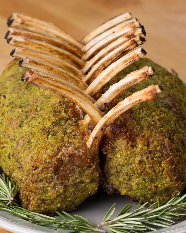 Garlic Butter Herb Crusted Rack of Lamb