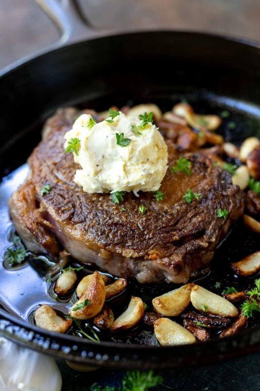 Garlic Butter Ribeye Steak