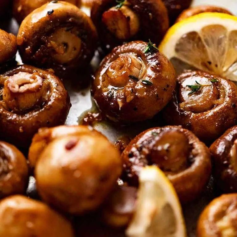 Garlic Butter Roasted Mushrooms