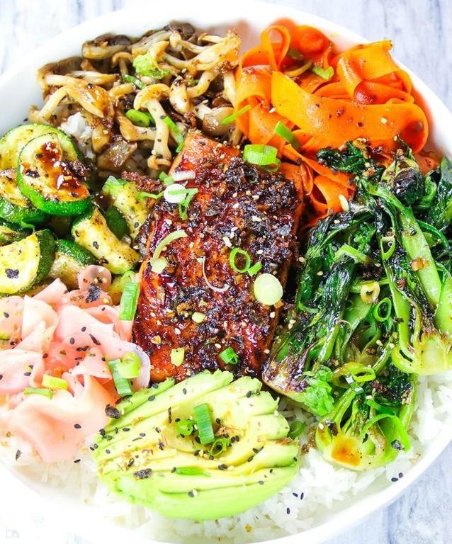 Garlic Ginger Soy Glazed Salmon