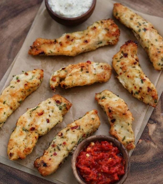 Garlic Parmesan Air Fryer Chicken Tenders