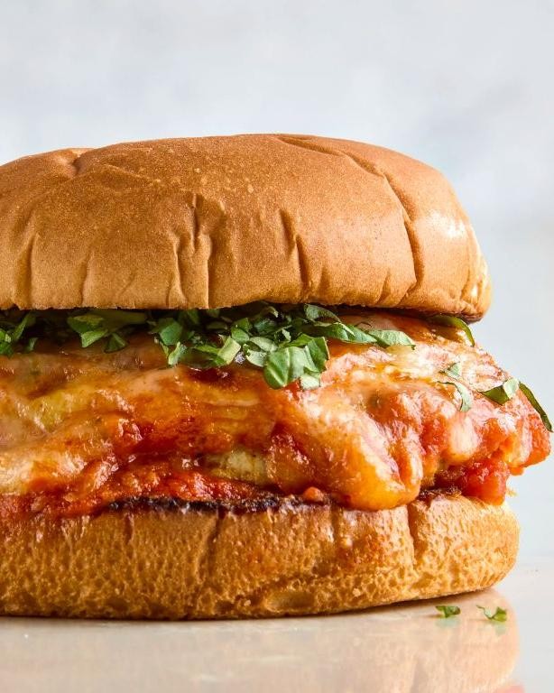 Garlic Parmesan Chicken Hamburger Patty