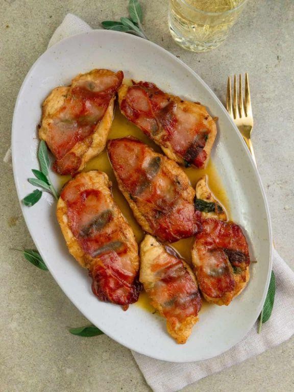 Garlic Parmesan Chicken Saltimbocca