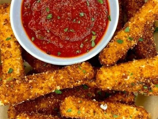 Garlic Parmesan Mozzarella Sticks