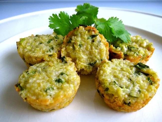 Garlic Parmesan Quinoa Bites