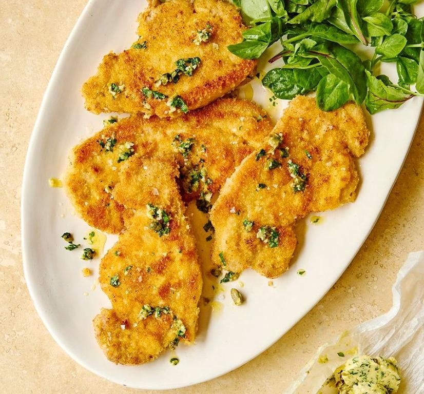 German Schnitzel with Lemon and Capers