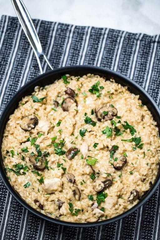 Gluten Free Chicken and Mushroom Risotto