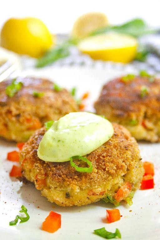 Gluten Free Crab Cakes with Lemon Aioli