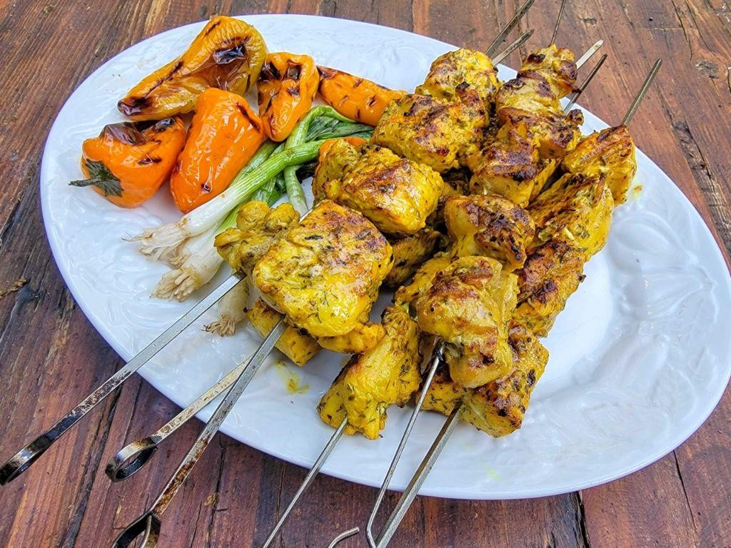Gluten Free Mediterranean Chicken Skewers