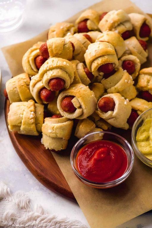 Gluten Free Pigs in a Blanket with Almond Flour Dough