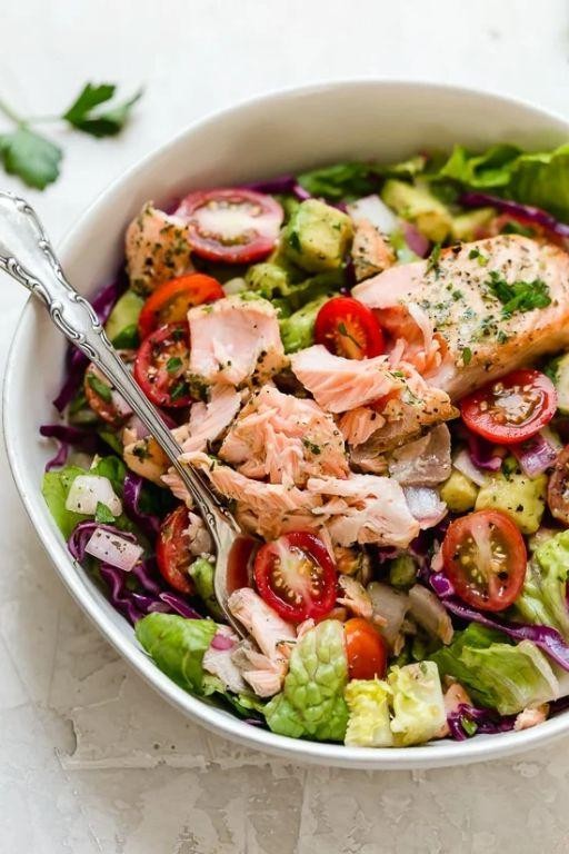 Gluten Free Salmon and Avocado Salad