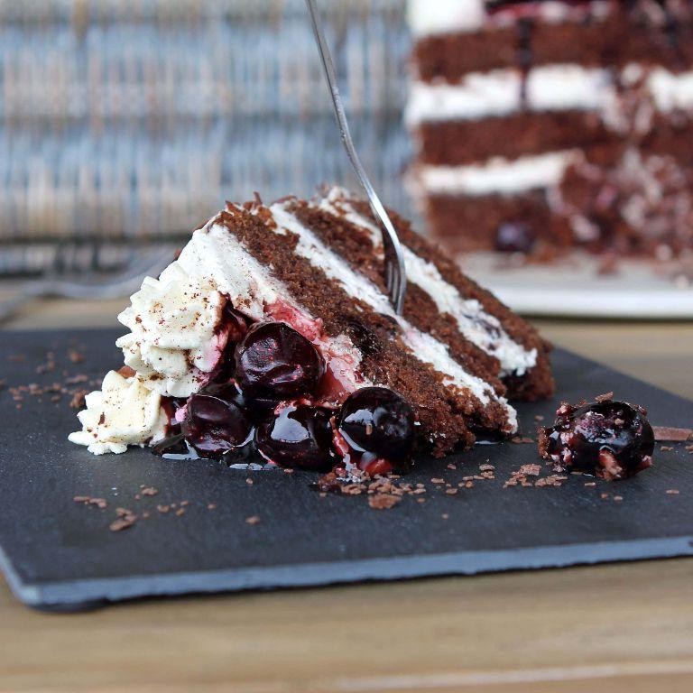Gluten-Free Black Forest Gateau with Almond Flour