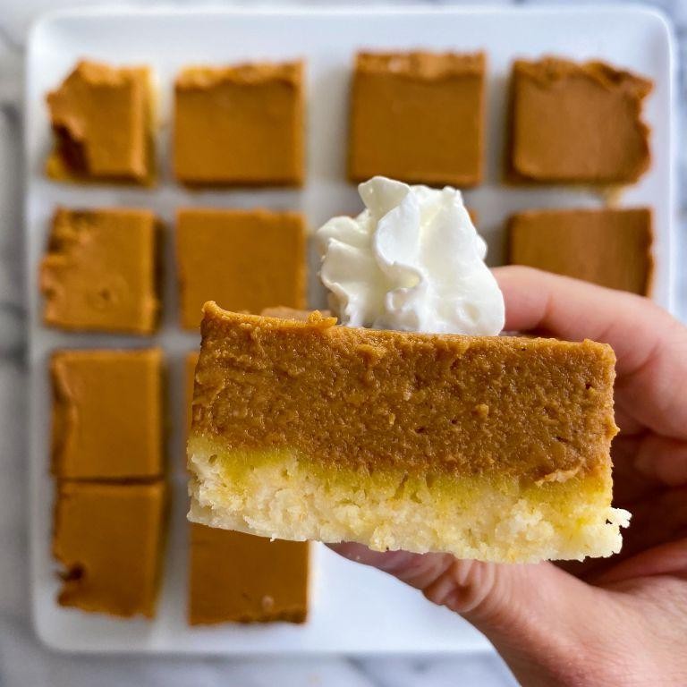 Gluten-Free Pumpkin Pie Squares