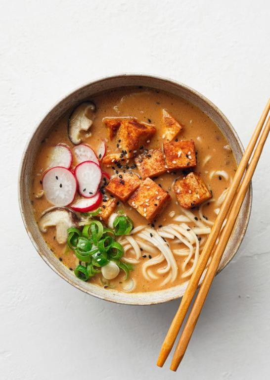 Gochujang Ramen with Crispy Tofu