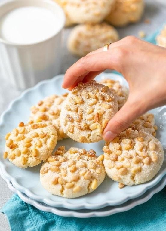 Golden Italian Pine Nut Cookies