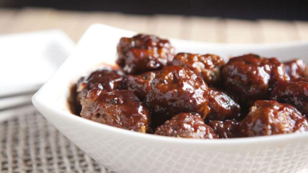 Grape Jelly Chipotle Meatballs