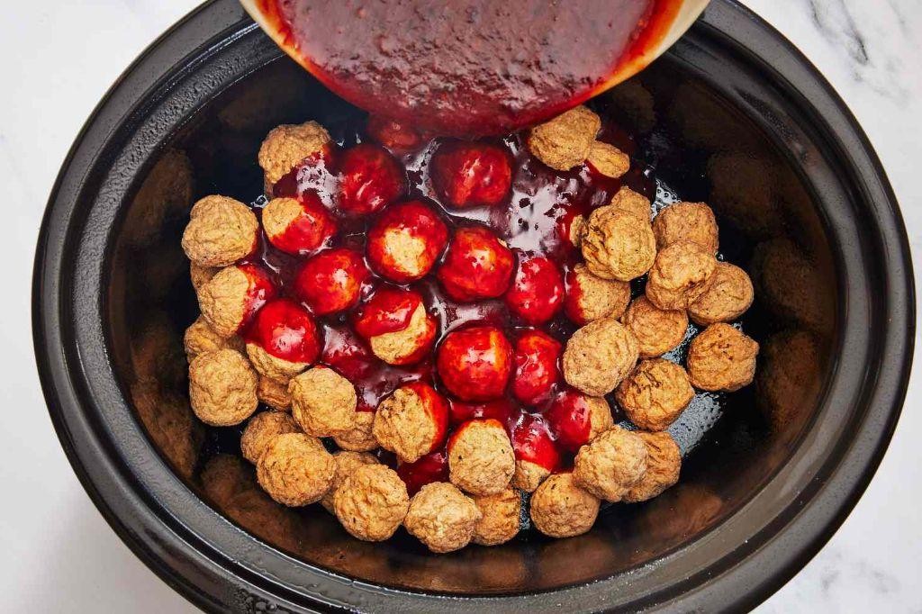 Grape Jelly Cranberry Meatballs