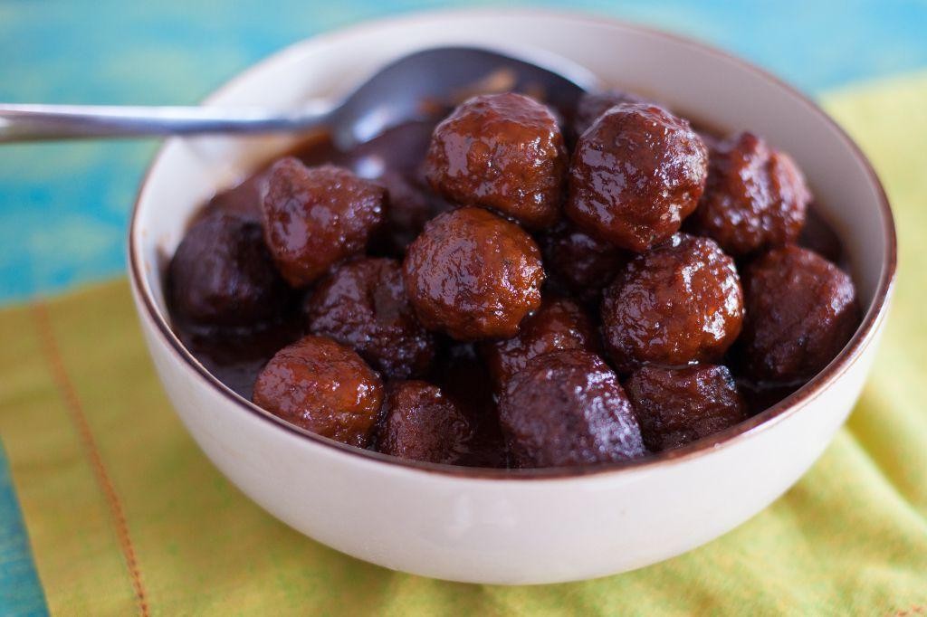Grape Jelly Sweet and Sour Meatballs