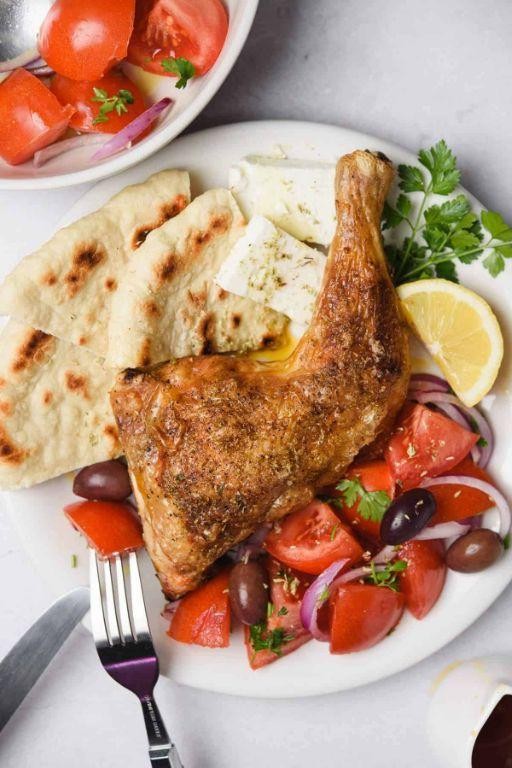 Greek Style Baked Chicken Leg Quarters