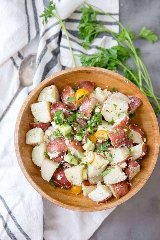 Greek Style Red Potato Salad