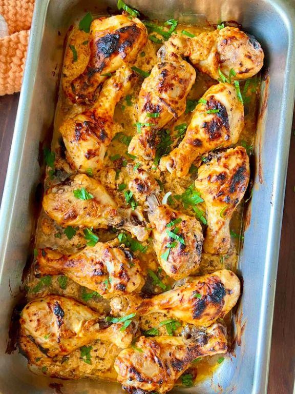 Greek Yogurt Marinated Chicken Drumsticks
