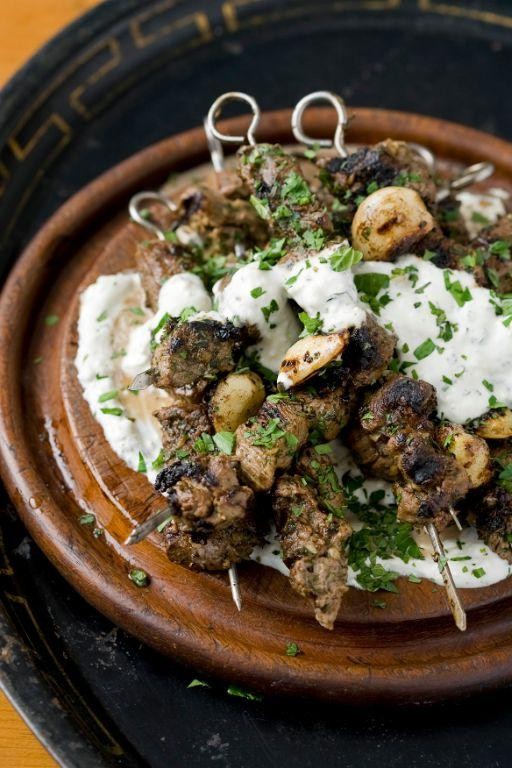 Greek-Style Lamb and Feta Skewers