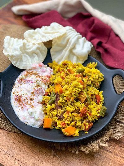 Green Moong Dal Biryani