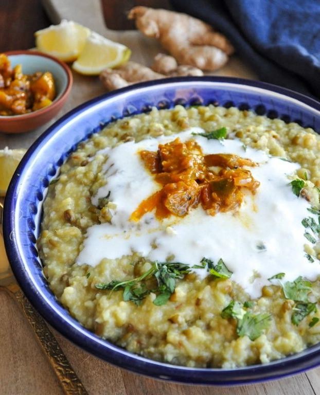 Green Moong Dal Khichdi