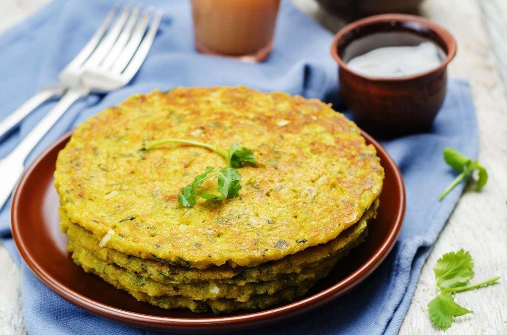 Green Moong Dal Pancakes