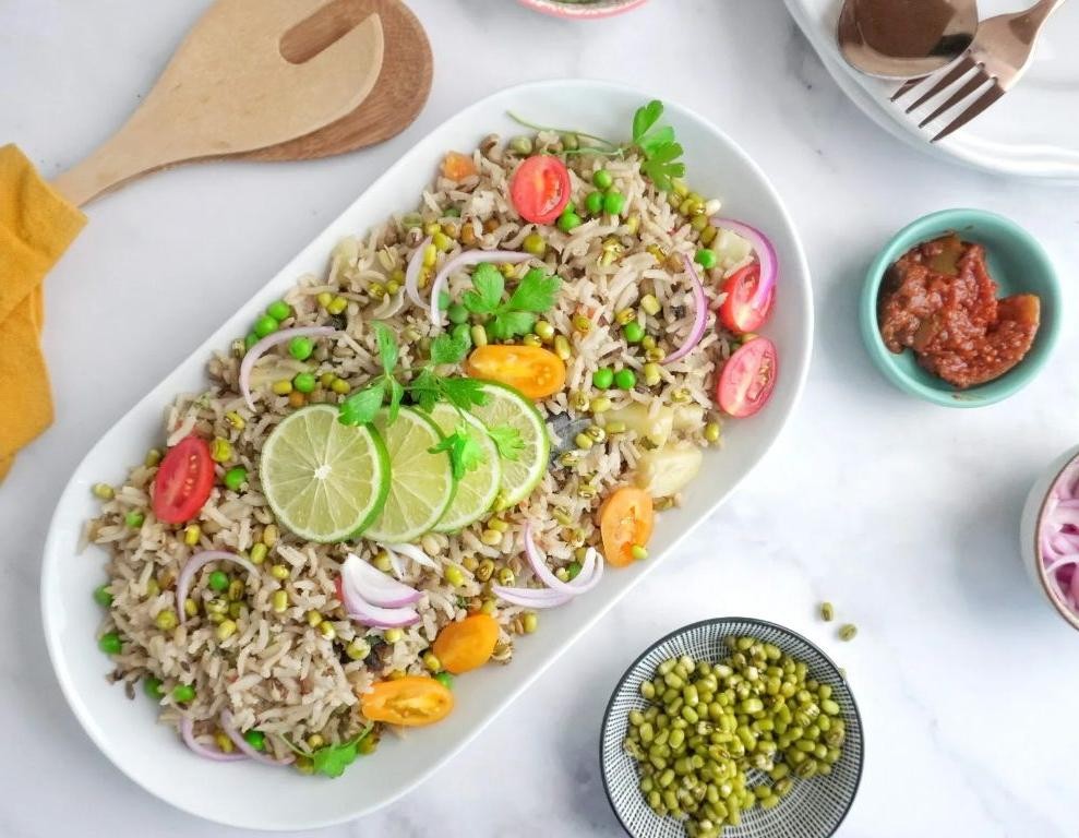 Green Moong Dal Pulao