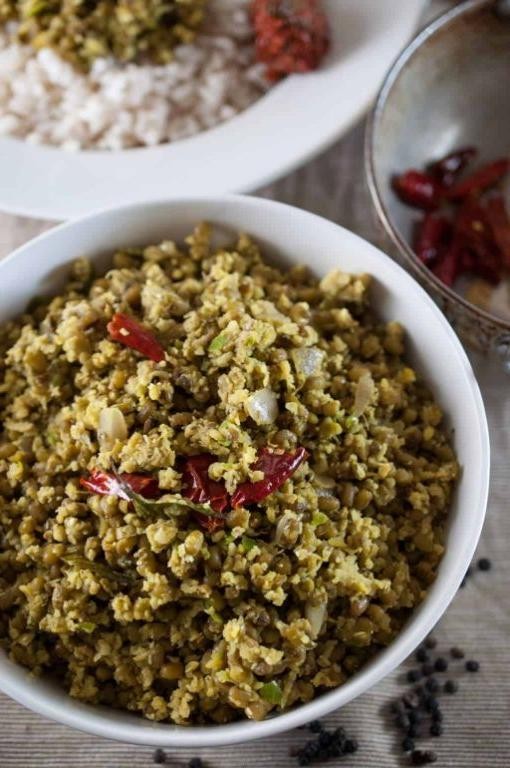 Green Moong Dal Stir Fry
