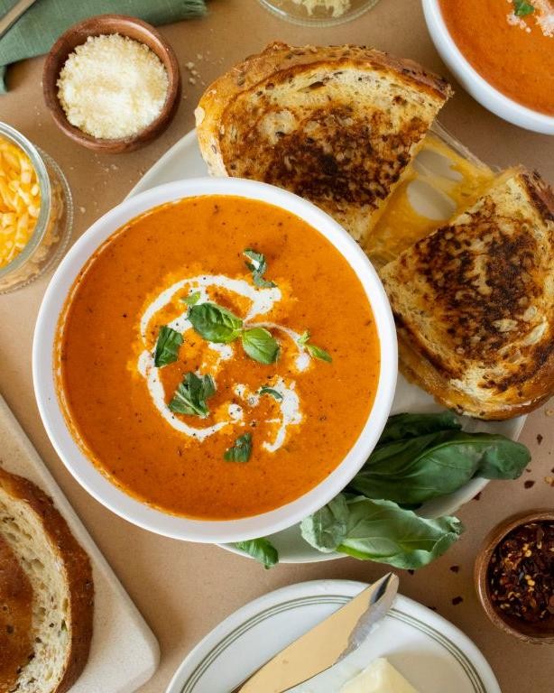 Grilled Cheese and Tomato Soup