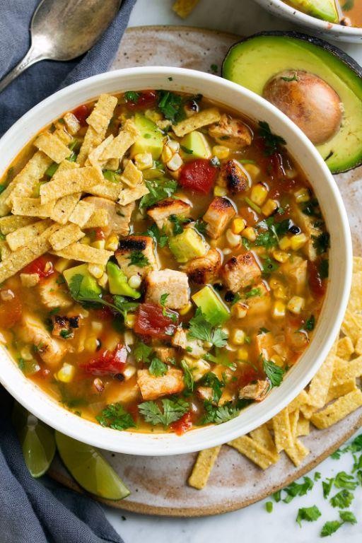 Grilled Chicken Tortilla Soup
