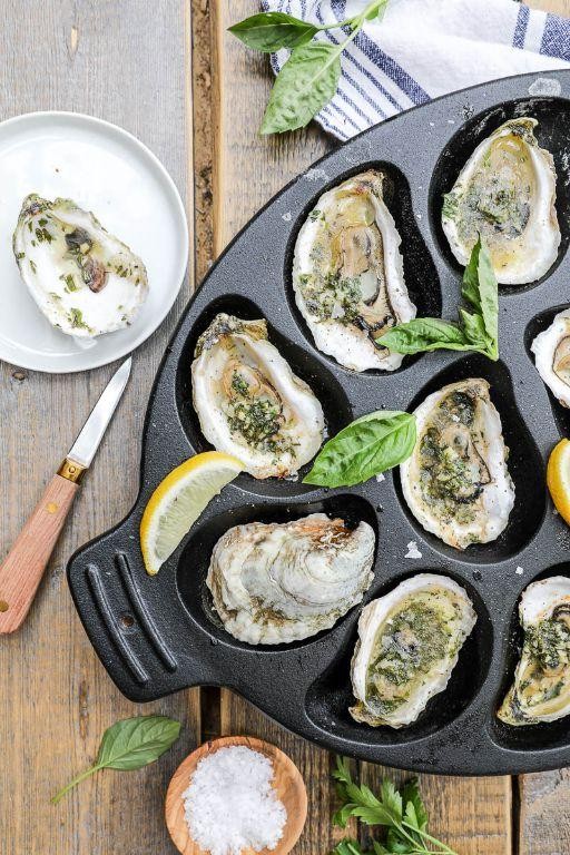 Grilled Oysters with Garlic Butter