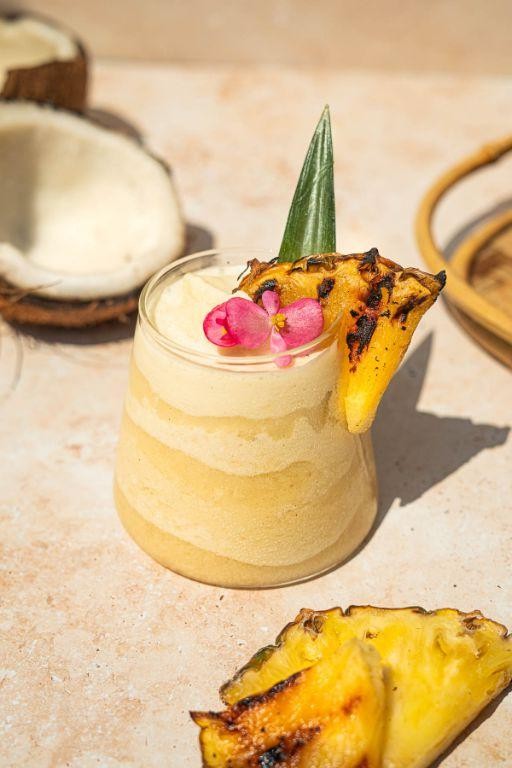Grilled Pineapple Piña Colada Cocktail