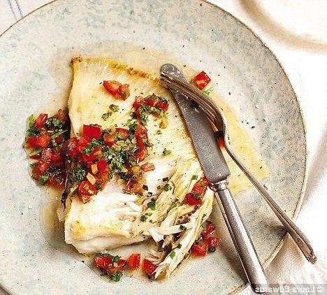 Grilled Skate with Garlic and Herb Marinade