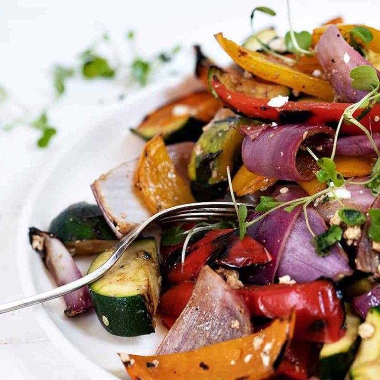 Grilled Vegetable Salad with Balsamic Reduction