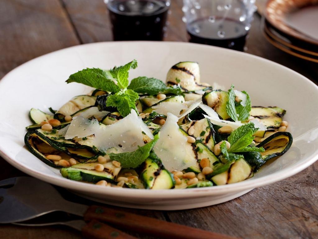 Grilled Zucchini and Herb Salad