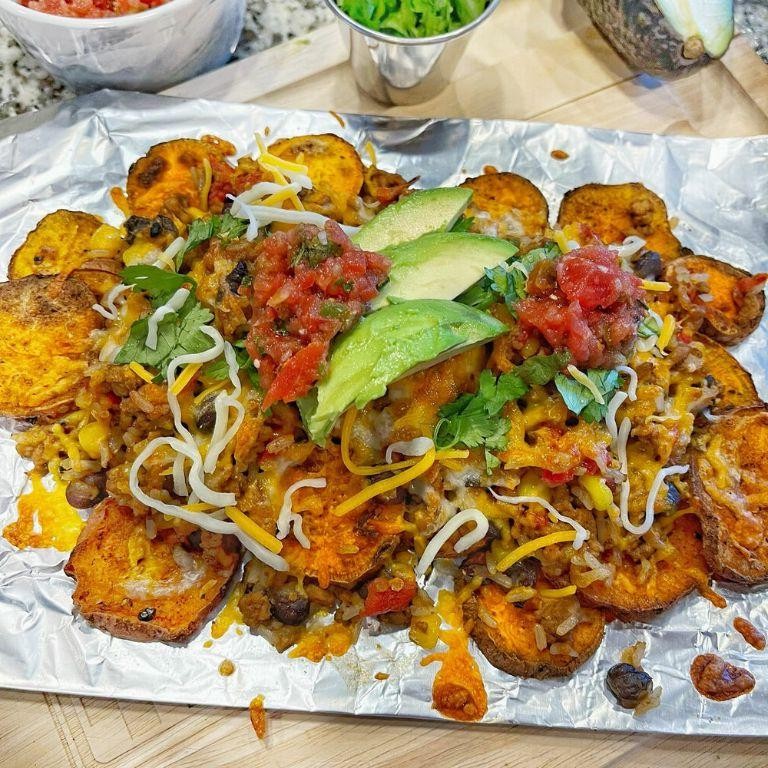 Ground Turkey Sweet Potato Nachos